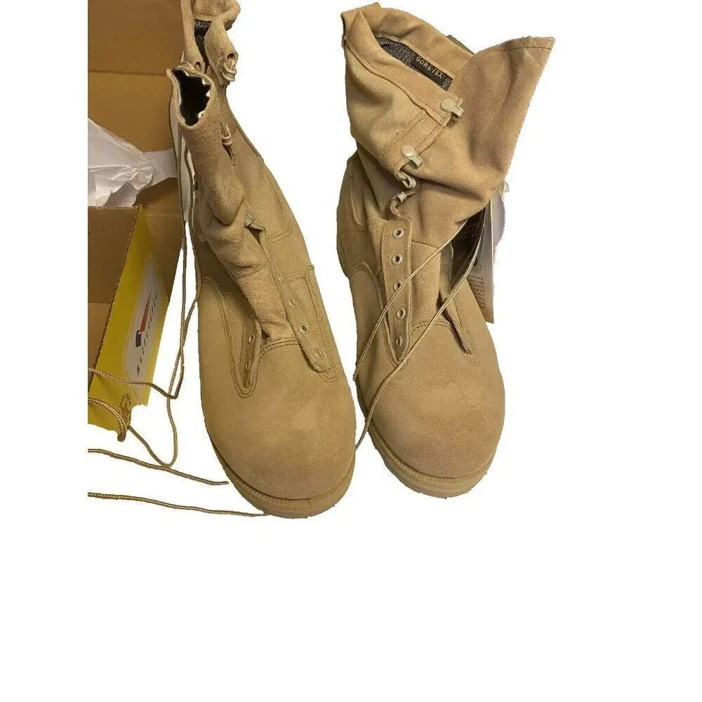 New Belleville Mns 03-D-0322 Goretex Desert Tan Lace Military Combat Boots 16XXW